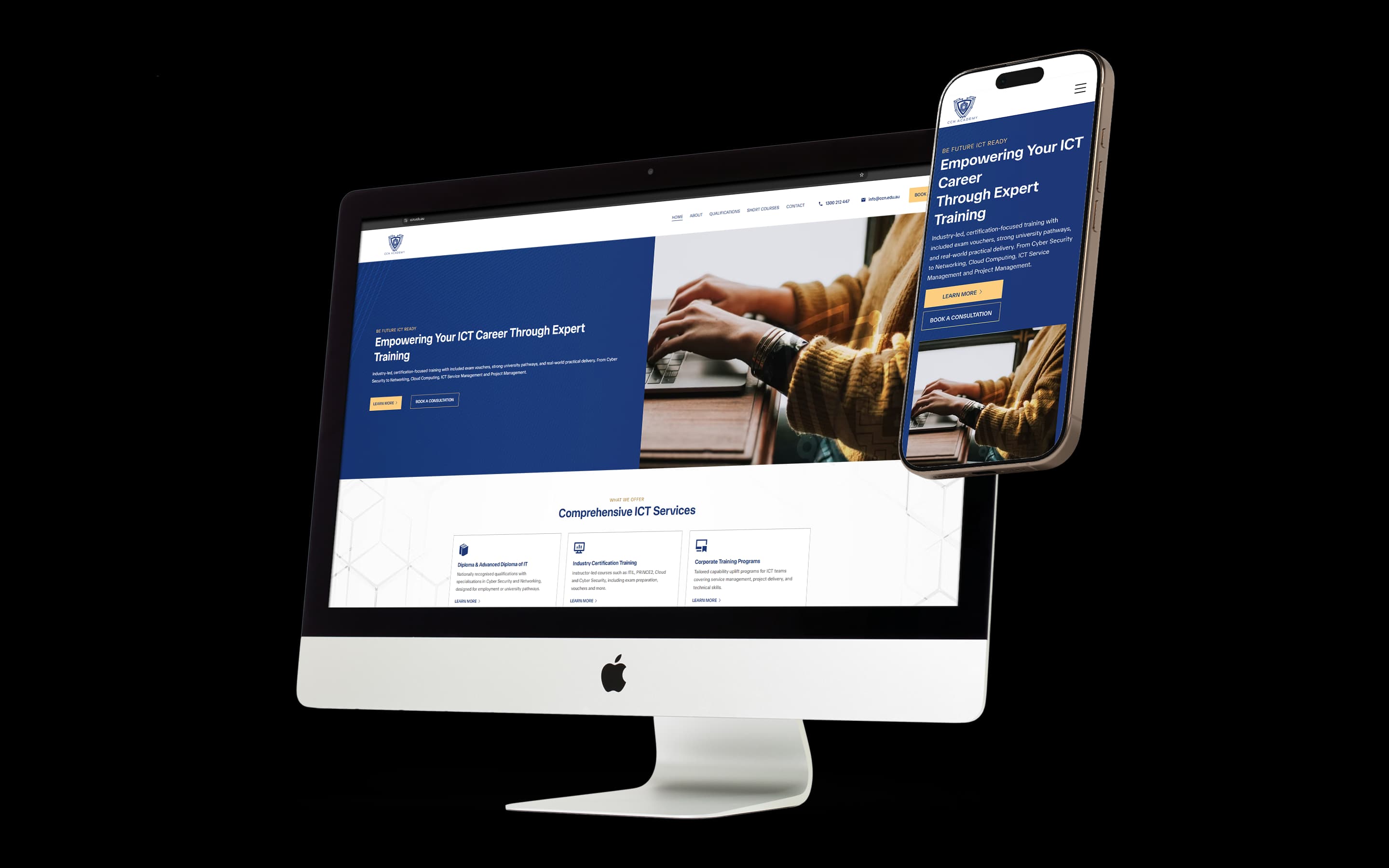 RTO website design for CCN Academy