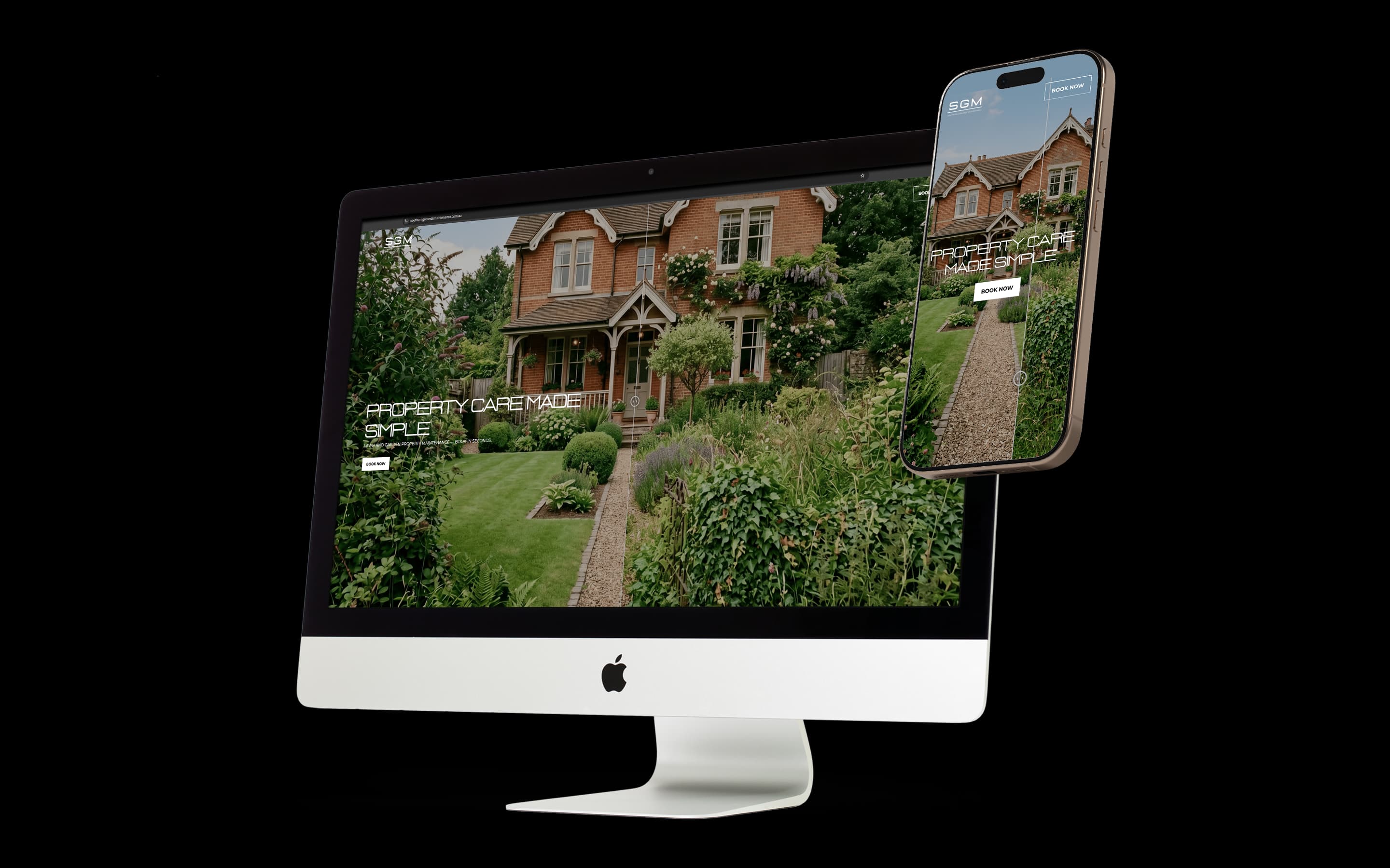 Lawn Care website design for Southern Grounds Maintenance