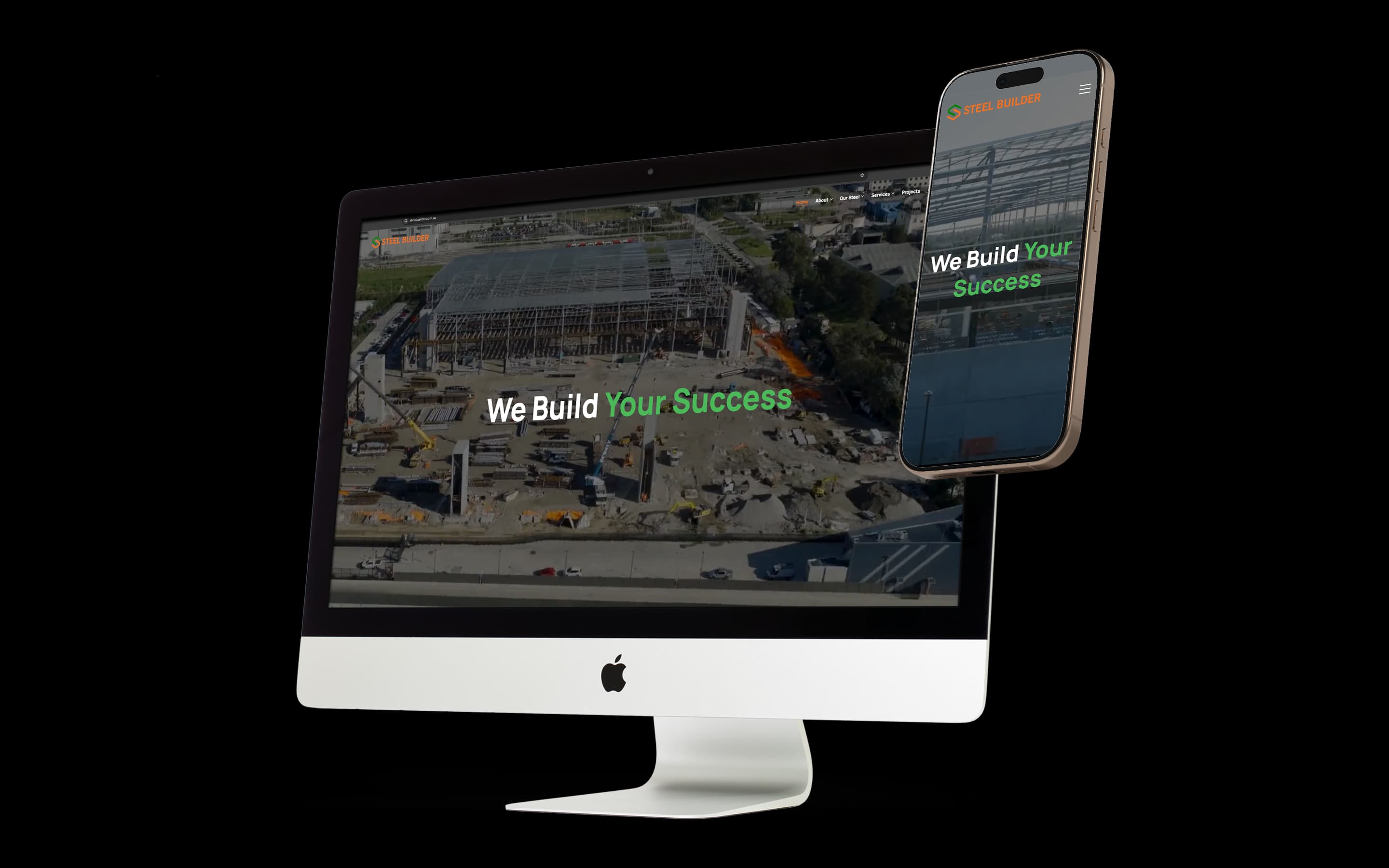 Structural Steel website design for Steel Builder Australia
